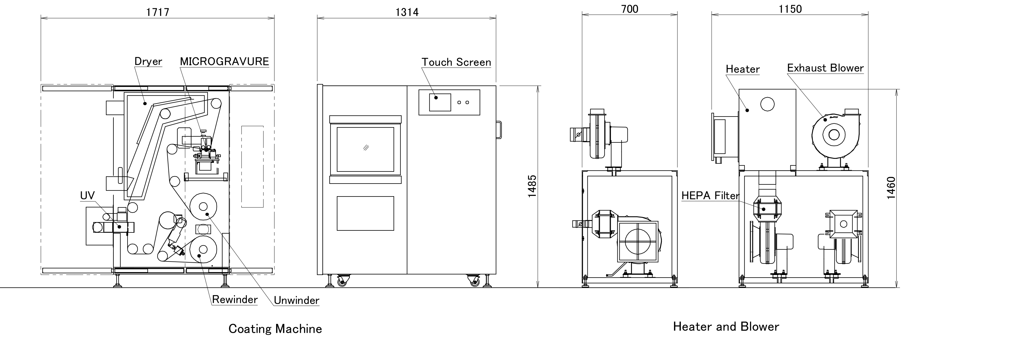 mu coater 350 drawing