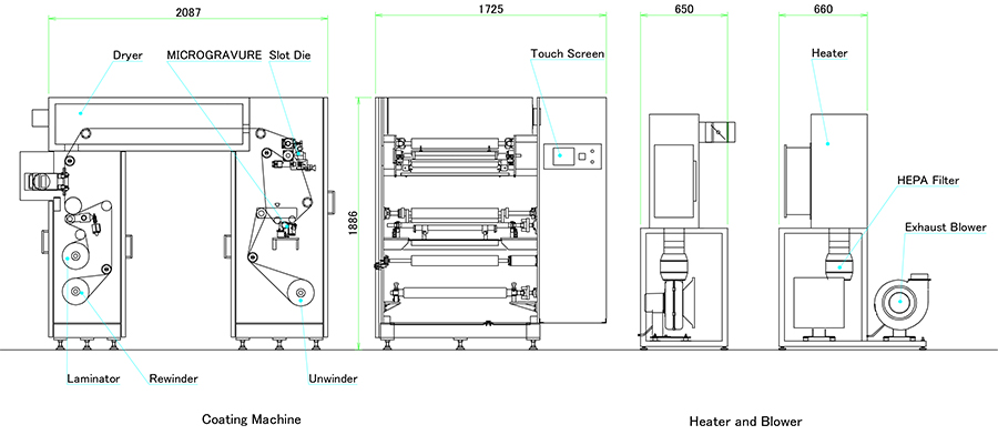 mu coater 650 drawing