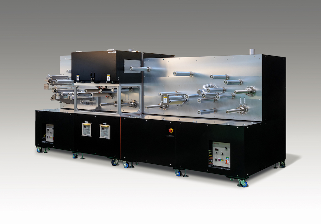 Mini-Labo Deluxe™ RL350 with Corona, Interleaf Peeler, Dry Laminator, Cleaner Roll, Antistatic Brush, E-stop, and 2-meter Long Custom Extended Frame